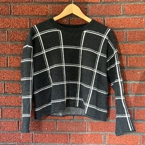 Madewell Small Wool Plaid Sweater